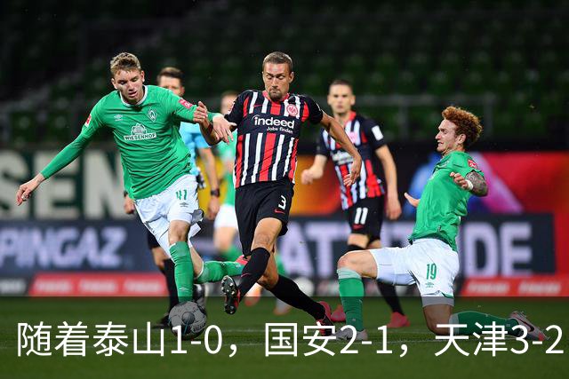 随着泰山1-0，国安2-1，天津3-2，中超第21轮最新积分榜如下